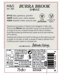 Best Pirce 😉 Red Wine Burra Brook Shiraz - Case Of 6 🔥 -WineShop Sales SD FD F23A 00471237 NC X EC 2