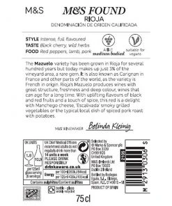 Top 10 π M&S Found Red Wine Mazuelo - Case Of 6 𧨠7 Top 10 π M&S Found Red Wine Mazuelo - Case Of 6 𧨠-WineShop Sales SD FD F23A 29150618 NC X EC 2